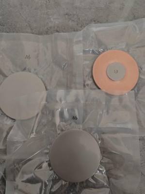 Nb target with copper backing plate